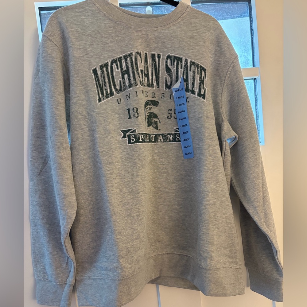Gray Michigan State University Sweatshirt